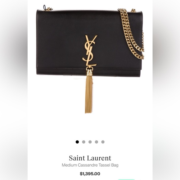 Clearance-YSL Kate Tassel Medium Classic Monogram Bag - Picture 16 of 16